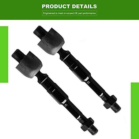 Angled side view of two black front suspension links with ball joints and threaded ends for Honda Civic 2006–2011.