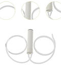 USB Powered Fluid Transfer Pump 500ml Min Extractor For Lawn Mowers Motorcycles Equipment And Liquids Easy To Install Lightweight Compact Design Ideal For Quick Clean Transfers. White plastic pump with clear tubing, 5.91in x 1.26in.