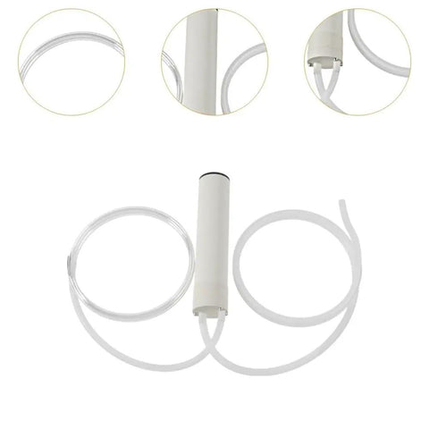 USB Powered Fluid Transfer Pump 500ml Min Extractor For Lawn Mowers Motorcycles Equipment And Liquids Easy To Install Lightweight Compact Design Ideal For Quick Clean Transfers. White plastic pump with clear tubing, 5.91in x 1.26in.