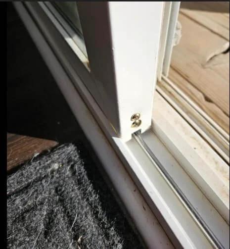 Durable Vinyl Sliding Door Track for Double Panel 72 Inch Replacement Bottom Track compatible patio door installation view