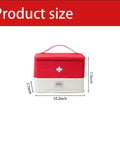 Go To Travel Medicine Bag Organizer For Empty First Aid Kit And Medical Supplies Portable Kit For Travel Car Home Camping Office Hiking Outdoor Use Red Case