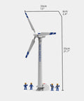 Knockout Educational Wind Turbine Model Kit Features No Fuss Snap Together Diy Build With Mini Worker Figures 21.7 Inch Tower side view