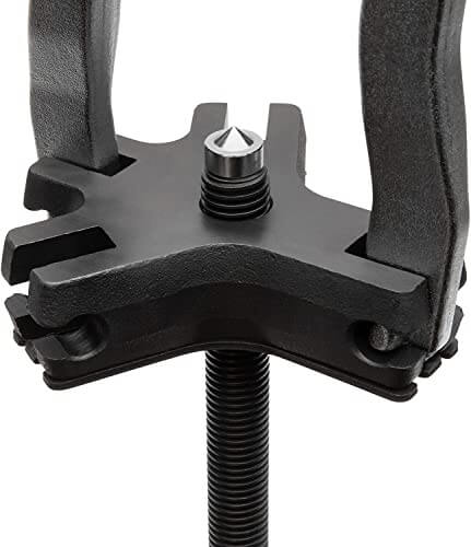 Close-up of Heavy Duty Ratcheting Puller Set For Automotive Internal And External Pulls 2 And 5 Ton showing the quick release jaw design.