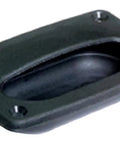Flush Hatch Finger Pull For Marine Lids And Compartments, Low Profile Black Propylene Hatch Hardware. Durable Glass Filled Plastic, Easy Grip Handle, 3-5/8 By 2-5/16 Inch