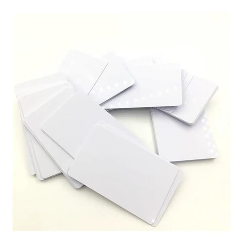 Top Shelf White Blank Inkjet Printable Card Stock Sheets Bulk Pack For ID Badges And Photo Prints Smooth Paper Feed on white background.