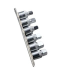 Dang Solid 6 Piece Oil Drain Socket Set With Half Inch Drive And Steel Wrench Kit Boasting 8 To 14 Millimeter Sizes arranged on a display.