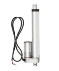 12V Electric Linear Actuator With Straight Push Pull Rod For Heavy Duty Industrial Automation And Sofa Lifts IP65 Waterproof showing motor and cable details.