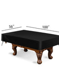 Heavy Duty 8ft Pool Table Cover Waterproof Fade Resistant Windproof Scratch Resistant Black Billiard Table Cover Shield on pool table
