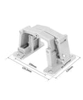 Heavy Duty Concealed Stone Door Hinges With Two Dimensional Adjustment measuring 135.5mm wide for fire hydrant box installation.