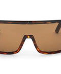 ANSI Z87+ Safety Sunglasses Packing Polarized Lenses To Vaporize Glare For Work, Surf, And PPE Missions. Tortoiseshell frame with brown lenses.