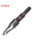 Single tip from Archery Field Points 100 Grain 12 Pack 19/64 Inch Stainless Steel Screw In Tips For Practice And Target Shooting