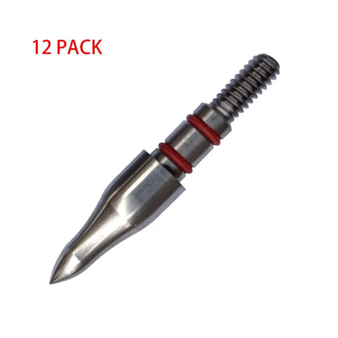 Single tip from Archery Field Points 100 Grain 12 Pack 19/64 Inch Stainless Steel Screw In Tips For Practice And Target Shooting