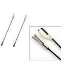 Metal Clevis Kit For RC Airplanes With Connecting Rod Pushrod And Swing Keeper, DIY Fixed Wing Parts Set For Model Planes And Aircraft Connections, Includes M2x24mm Clevis, 1.7x120mm Rods And Swing Keepers.