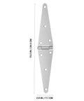 Heavy Duty Galvanized Iron Door Hinge With Wear Resistant Protective Coating Slotted Bearing For Outdoor Use On Garden Gates