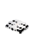 Boss Level Heavy Duty Five Axis Self Centering Vise With Knockout Clamping Grip Pro Shop Machining Fixture For Workbench and Precision DIY Builder Projects, showing a metallic workholding fixture.