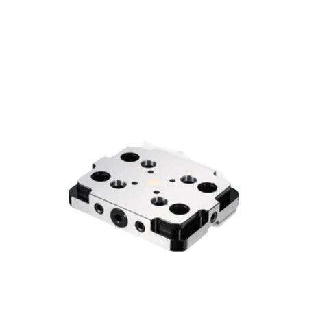 Boss Level Heavy Duty Five Axis Self Centering Vise With Knockout Clamping Grip Pro Shop Machining Fixture For Workbench and Precision DIY Builder Projects, showing a metallic workholding fixture.