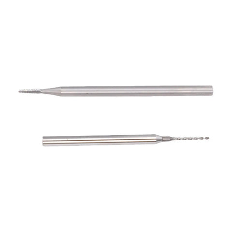 Premium Tungsten Steel Screw Extractor Kit For Knocking Out Stripped Broken Phone Screws 1.3Mm Drill Bit Tool set of two extraction tools.