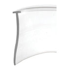 Shower Door Bottom Sweep Vinyl Seal Strip 36 Inch By 1 Inch With Five Thirty Second Tee Insert Clear For Hinged Doors