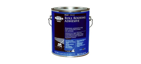 Roll Roof Adhesive For Bonding Sheets, Brushable Asphalt Based Liquid Roofing Glue, 3.6 Quart can