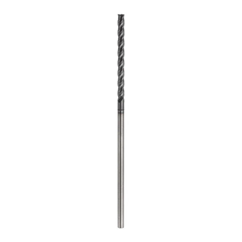 Image of Carbide Square Nose End Mill Bit 3/32 Inch Shank 1 Inch Cutting Length 3 Inch Overall 4 Flutes TiAlN Coated Milling Cutter
