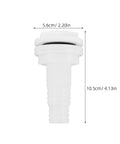 White Marine Thru Hull Drain Outlet For Boats And Yachts With Straight Air Vent Garboard Drain, dimensions 5.6cm x 10.5cm