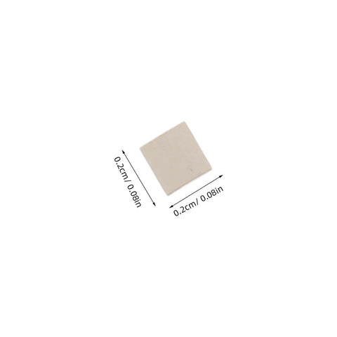 2 Packs Silver Soldering Sheets For Jewelry Make Secure Joints 0.08X0.08 Inch Precut silver soldering chip shown with measurements.