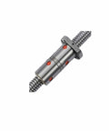 Linear Motion Ball Screw Two Pack Double Nut High Strength Nut featuring a metal shaft and stainless steel housing.