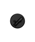 Top view of Beefy Matte Black Deadbolt With Thumbturn No Exterior Cylinder 1 Inch Dope Security For Interior Doors Standard Trim Easy Install Maximum Home Protection