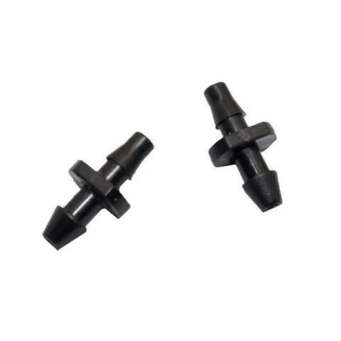 Bulk Garden Hose Fittings Kit With Four Thousand Pieces Three To Five Millimeter Double Barbed Connectors For Micro Hoses And Irrigation System Durable Greenhouse Watering Accessories No Brainer Fit, black double barbed connectors