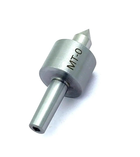 Mini Lathe Live Center MT0 Shank Triple Bearing Precision Revolving Center With Hardened Point And Tool Steel Housing