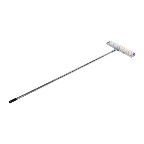 18 Inch Heavy Duty Paint Roller Kit With Sturdy Stainless Steel Extension Pole for easy wall and ceiling painting.