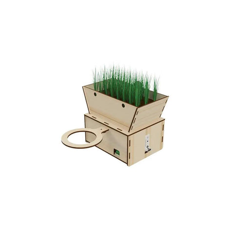 Addon For PicoBricks And MicroBit To Build Dope Space Farming Bots With Sensor Automation And Plant Growth Tracking For STEM Education And Creative Space Garden Simulations, wooden planter kit