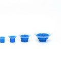 Pneumatic Vacuum Suction Cup ZP3 Series in blue, varying sizes for adsorbing plastic film and bags, industrial use.