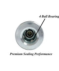 Beefy One Quarter Inch Steel Female Industrial Air Coupler Quick Connect Fittings Set with zoom on 4 ball bearing for sealing