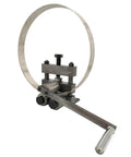 Manual Ring Roll Bender for sheet metal bead rolling and plate steel forming, shown with handle and durable steel construction.