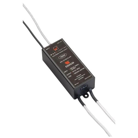 Smart 12V Electronic Transformer For Low Voltage Lighting 120V To 12V 150W Max Non Enclosed UL Ready Compact with wires