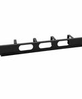 1U 19 Inch Server Rack Cable Management Panel Heavy Duty Steel Horizontal Patch Cord Organizer With Four Ring Pass Through Design black panel