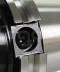 Close-up of CAT40 ER32 3.0 Inch Collet Chuck Kit, showing the 5/8x11 UNC drawbar and collet nut, precision CNC tool holder