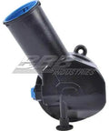 Direct Fit Power Steering Pump 711-2134 side view with black and blue finish for enhanced handling and easy installation.