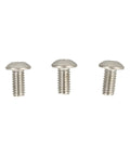 Three metal screws for Rear Rubber Plug Set For MIJIA M365 Electric Scooter Durable Anti Aging Rubber Cap Easy Tool Free Installation 2 Piece Replacement Kit