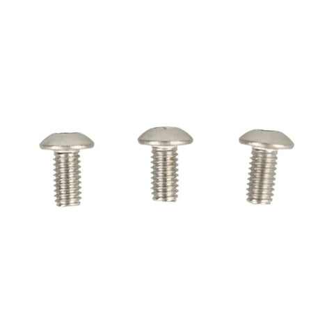 Three metal screws for Rear Rubber Plug Set For MIJIA M365 Electric Scooter Durable Anti Aging Rubber Cap Easy Tool Free Installation 2 Piece Replacement Kit