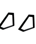 Heavy Hitter Iron Corner Brackets For Floating Shelves Built Tough Right Angle Wall Support in matte black finish.