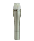 Omnidirectional Dynamic Vocal Microphone For Live Stage Broadcast And Studio Use With 14.5cm Handheld Grip 3 Pin XLR Output Champagne Finish Low Handling Noise Built In Shock Mount Hum Rejection