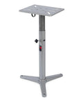 Adjustable Bench Grinder and Vise Stand With 28 to 36 Inch Height Pre Drilled Mounting Slots and 12 by 10 Inch Steel Top
