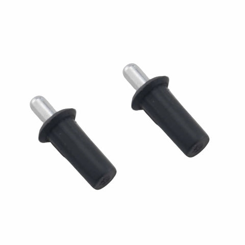 20 Piece Furniture Cabinet Door Connectors and Bulkhead Pins Set for Shutter Repair with Retractable Spring Center Pivot Pins Black