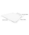 4 Piece Bench Grinder Eye Shield Replacement Panels For 6 Inch Grinders, clear polycarbonate panel with dimensions