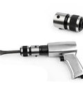 Quick Change Chisel Holder For Air Hammer And Chisel Easy Snap On Quick Release Tool Bracket Durable Metal Alloy Construction Works With Air Blades And Hammers Pack Of 2 Ideal For Workshop Pros And DIY Projects, installed on air hammer