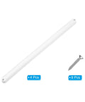 Premium Nine Inch Plastic Drawer Slides, Four Pack Side Mounted Guide Rails With Screws, white plastic slide and screws included