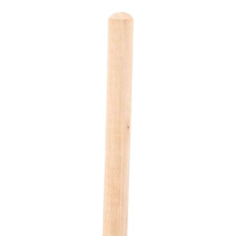 Solid wooden handle of a Heavy Duty Rubber Toilet Plunger With Solid Wooden Handle For Bathroom Sink Drains And Tub Clogs.