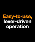 Image text highlighting easy-to-use lever-driven operation for 2 Inch Circle Punch For Scrapbooking And Card Making Easy Manual Lever Punch.